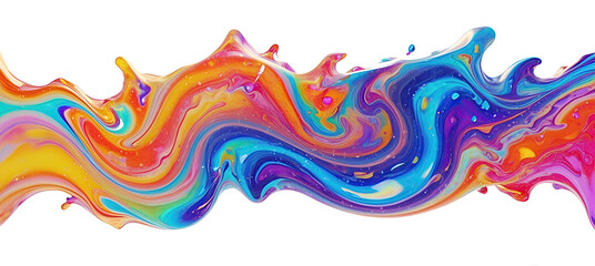 Fototapeta premium 3D Fluid art image, abstract Flow background with chaotic waves and flowing vortex effects.