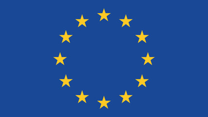 Official vector flag of European Union. Illustration eps10.