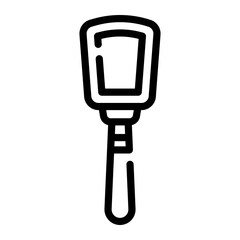 tongue cleaner Line Icon