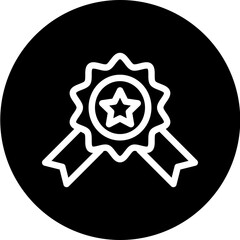 Obraz premium award Vector Line White Circle Black