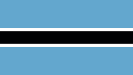 Obraz premium Official vector flag of Botswana. Illustration eps10.