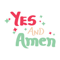 Christian typography design for Sticker. The message of the Gospel of Jesus Christ. Bible lesson for kids or use as poster, card, flyer or T Shirt