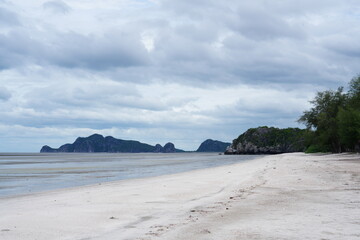 View of Sam Phraya beach in Sam Roi Yot National Park. Prachuap Khiri Khan Province, Thailand,...