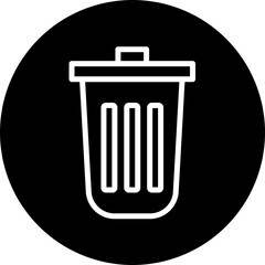 Recyclable disposables Vector Line White Circle Black