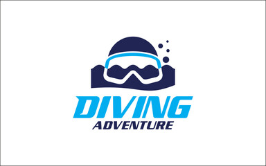 Illustration graphic vector of scuba diving logo design template