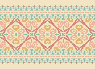 Aztec tribal geometric ethnic seamless pattern. Vintage Native American ethnic vector background. Traditional ornament; Hawaiian Tribal. American, Mexican style.