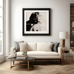 modern living room with sofa