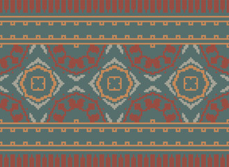 Aztec tribal geometric ethnic seamless pattern. Vintage Native American ethnic vector background. Traditional ornament; Hawaiian Tribal. American, Mexican style.