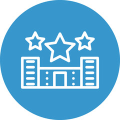 Hotel Reviews Vector Line White Circles Multicolors