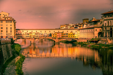 Ponte Vecchio in Florence, Tuscany, Italy