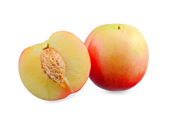Nectarine isolated on white background