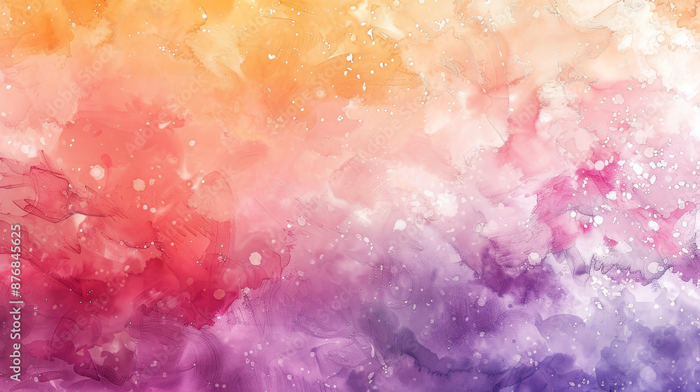 Poster a colorful background with splatters of paint and a few dots