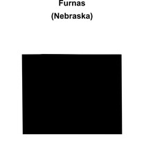 Obraz premium Furnas County (Nebraska) blank outline map