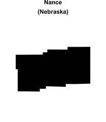 Nance County (Nebraska) blank outline map
