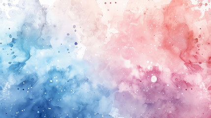 Obraz premium A watercolor painting of a sky with blue and pink colors
