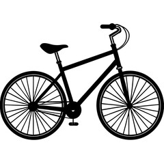 bicycle black silhouette art illustration