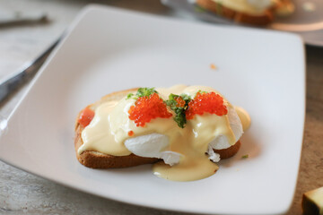 poached eggs