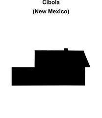 Cibola County (New Mexico) blank outline map