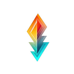 3d arrow icon design transparent psd
