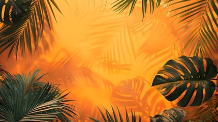 Obraz premium orange tropical background