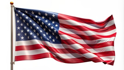 Obraz premium The American Flag Is A Symbol Of Freedom And Democracy. It Is A Powerful Symbol Of The United States Of America.