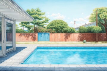 Outdoor pool outdoors architecture building.