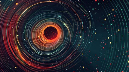 Obraz premium abstract ui design with futuristic and space design background illustration