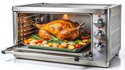 Fototapeta premium A Delicious, Golden-Brown Roasted Chicken Is The Perfect Centerpiece For Any Holiday Or Special Occasion.