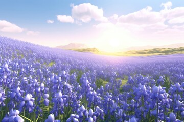 Fototapeta premium Landscape field backgrounds grassland.