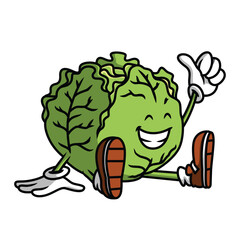 Cute Cabbage Cartoon