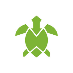 sea turtle ocean animal logo design vector