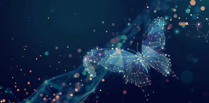 Stunning abstract background of business innovation. Change from old to new technology. To imply growth and change in future business.