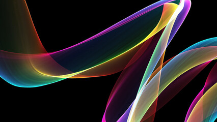 Colorful Ribbons Wallpaper