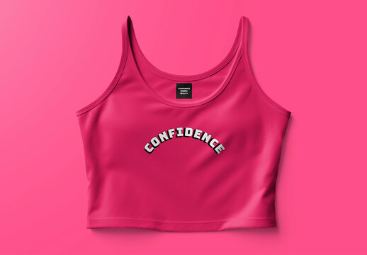 Crop Tank Top Mockup With Generative AI