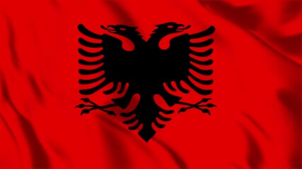 Albania Waving Flag Hight Quality , For Youtube and Other Social Media Use