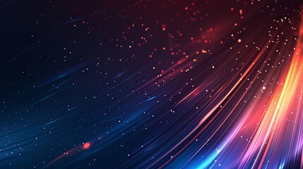 Obraz premium abstract futuristic glowing neon lines for ui background design