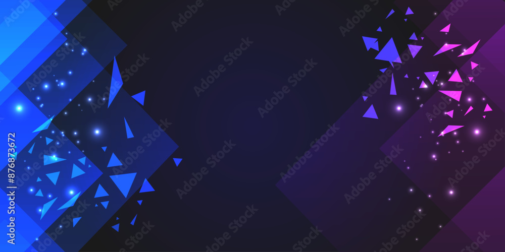 Fototapete vector abstract futuristic background. rivalry concept. blue with violet colors. dark backdrop with 