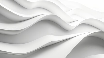 Obraz premium Geometric white background with abstract light design, creating a minimalist and clean look.