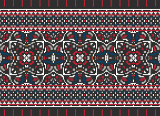 Tribal Vector pattern background, tribal seamless Aztec design, black and white geometric style,  Vector African ethnic tribal clash ornament seamless pattern 