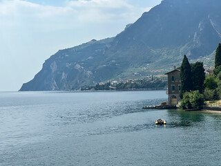 Limone sul Garda walk along the lake with a panoramic view