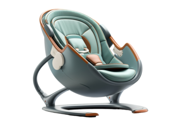 A Modern Cradle For A Newborn Babys Comfort And Safety. on a White or Clear Surface PNG Transparent Background.