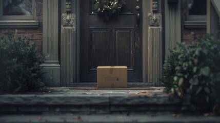 Package delivered to the front door 