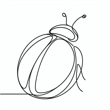 recommend clip art: ladybug silhouette thin lines flat colors