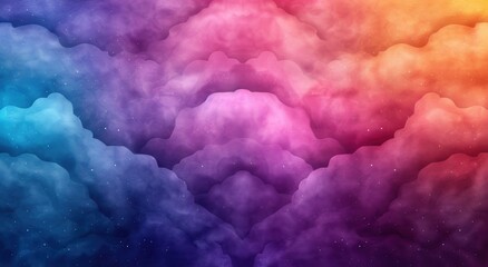 Colorful Cosmic Cloud Landscape