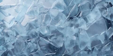 Obraz premium A detailed view of delicate ice crystals