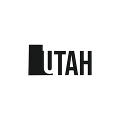 utah map vector art design concept