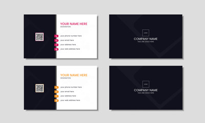 Creative modern business card design template, double side business card template, visiting card layout.