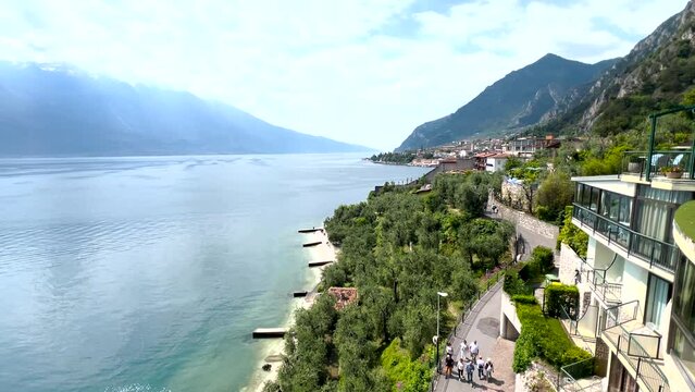 Limone sul Garda walk along the lake with a panoramic view