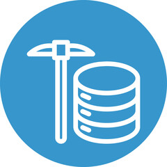 Data Mining Vector Line White Circles Multicolors