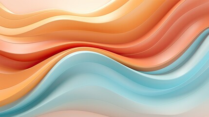 Obraz premium Abstract pastel colors 3d wave background. Abstract background in soft pastel colors